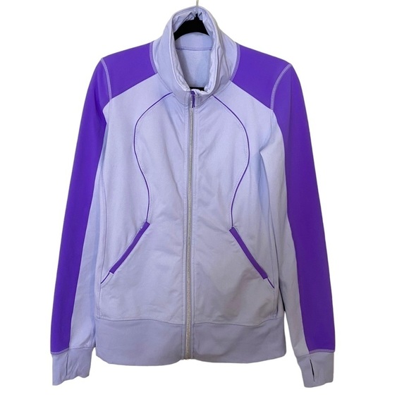 LULULEMON Contempo Jacket- Cool Breeze / Power Purple - Picture 9 of 15